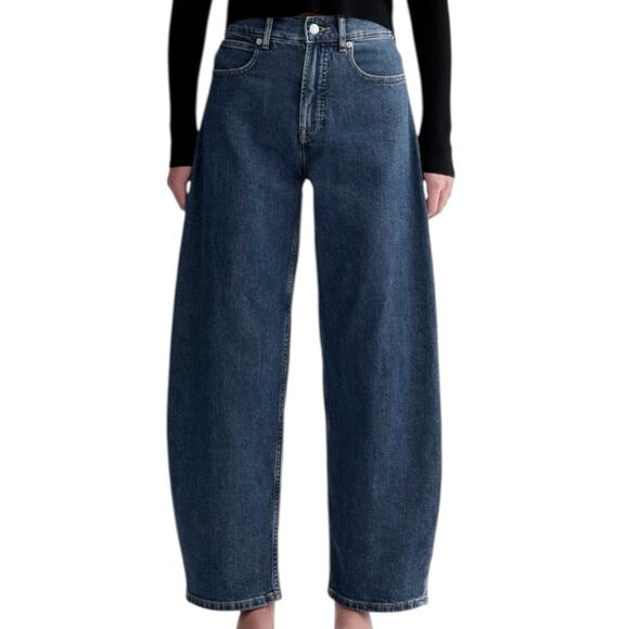 Everlane Denim - NWT Everlane The Way High Curve Jean Barrel Leg Ocean Blue Women’s Size 28